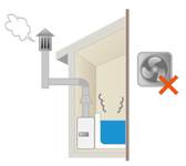 自然排気式風呂がまをご使用の方